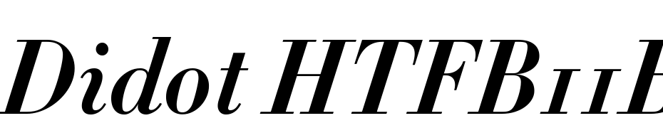 Didot HTF B11 Bold Ital Font Download Free